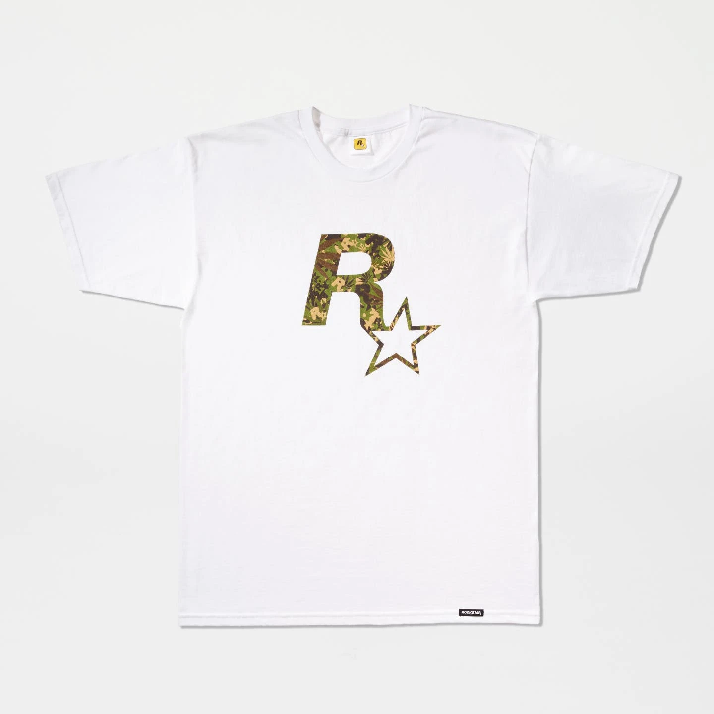 White Rockstar Camo Tee