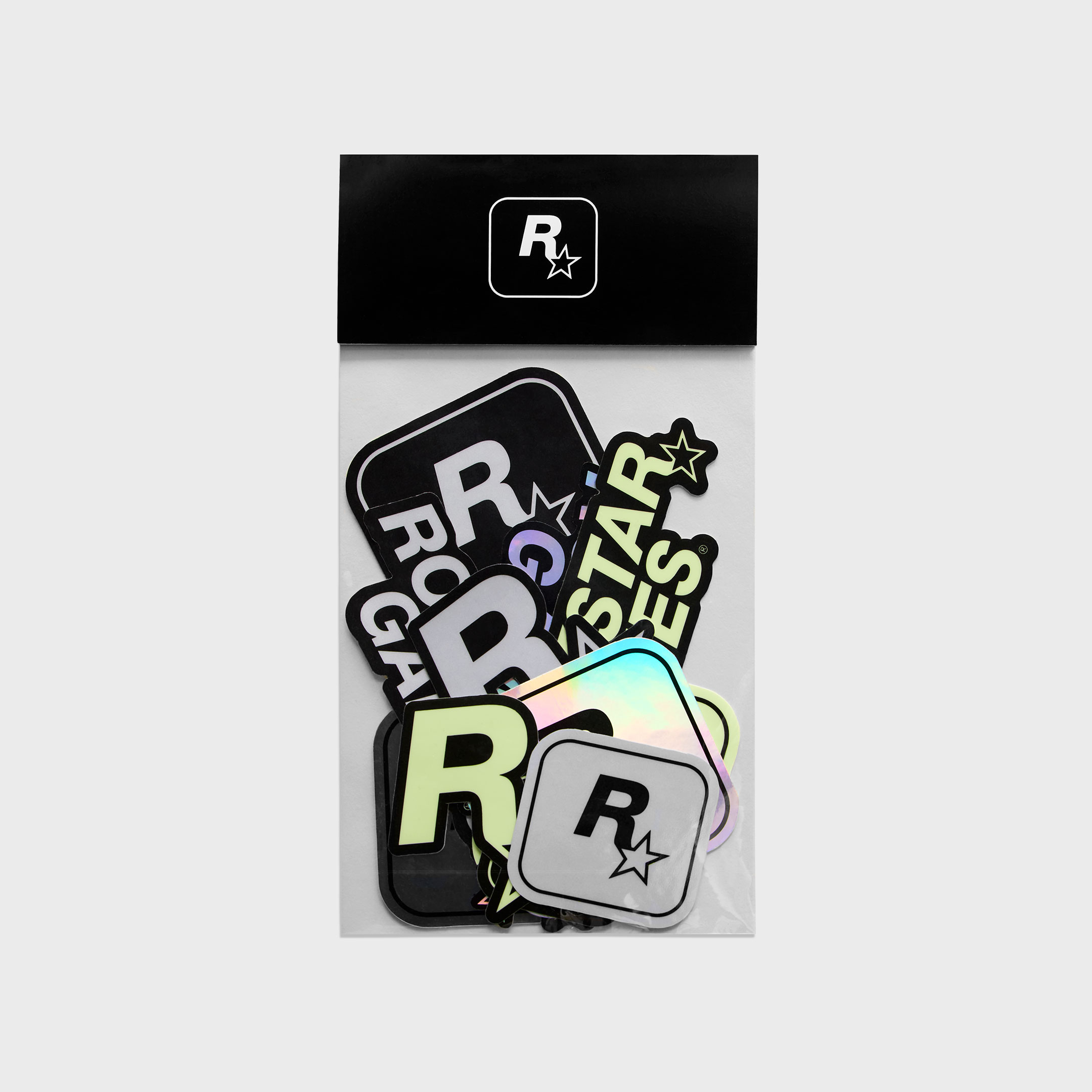 Autocollants avec logo Rockstar Games réfléchissant