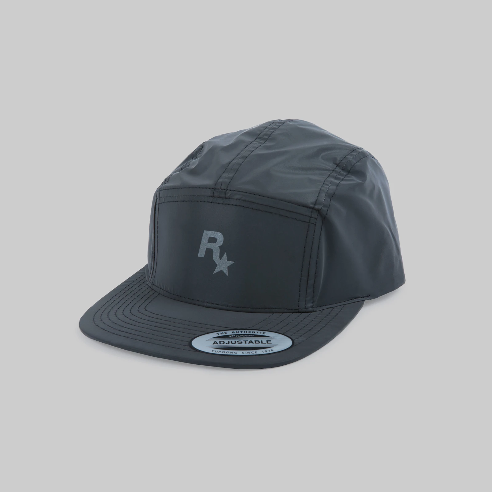 Rockstar Games 5 Panel Hat – Reflective Black