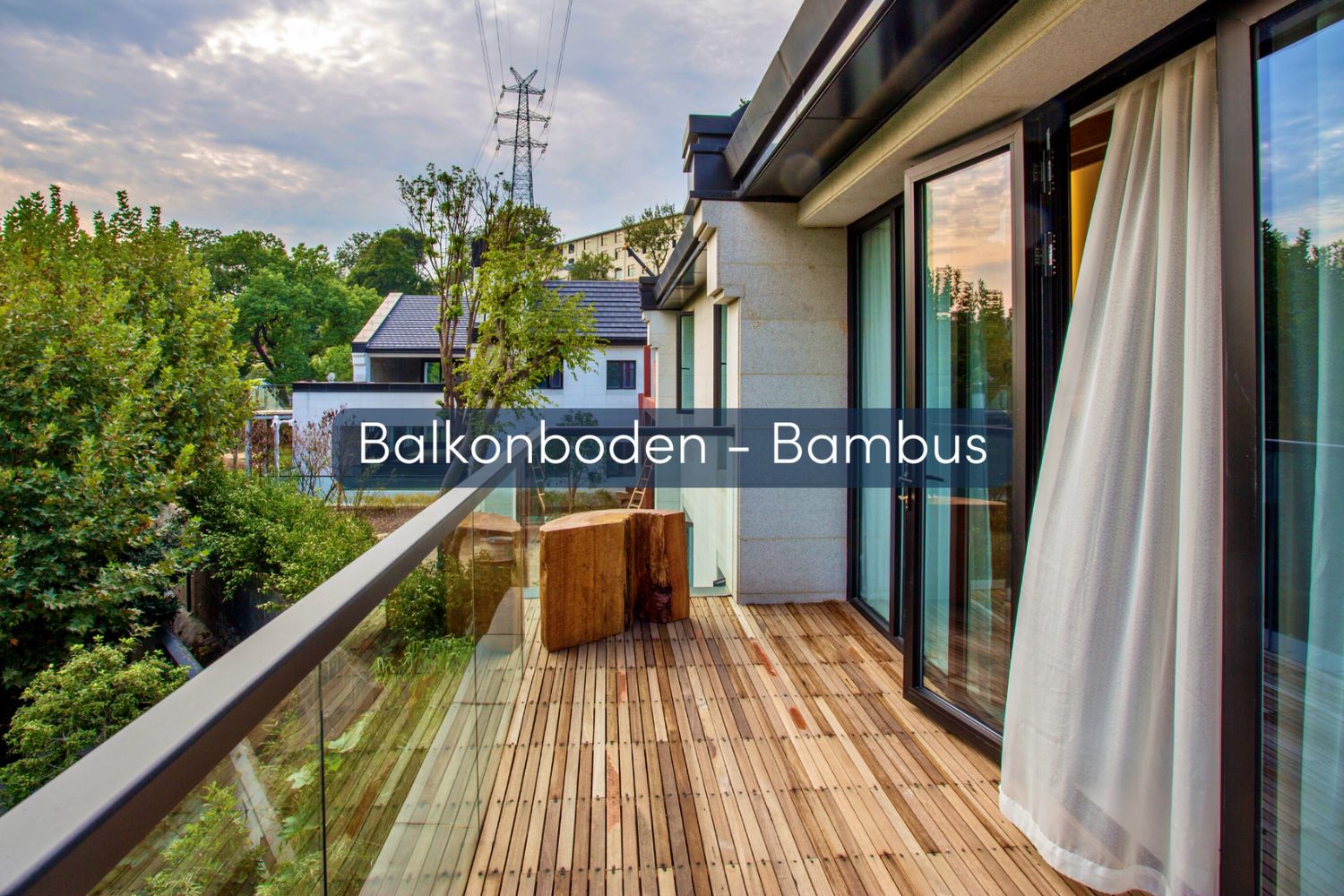 Balkon Bodenbelag Bambus