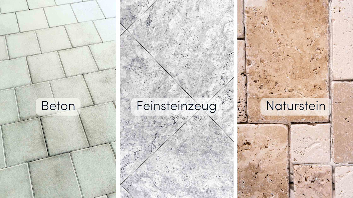 Betonplatten für die Terrasse Design, Verlegung und Pflege