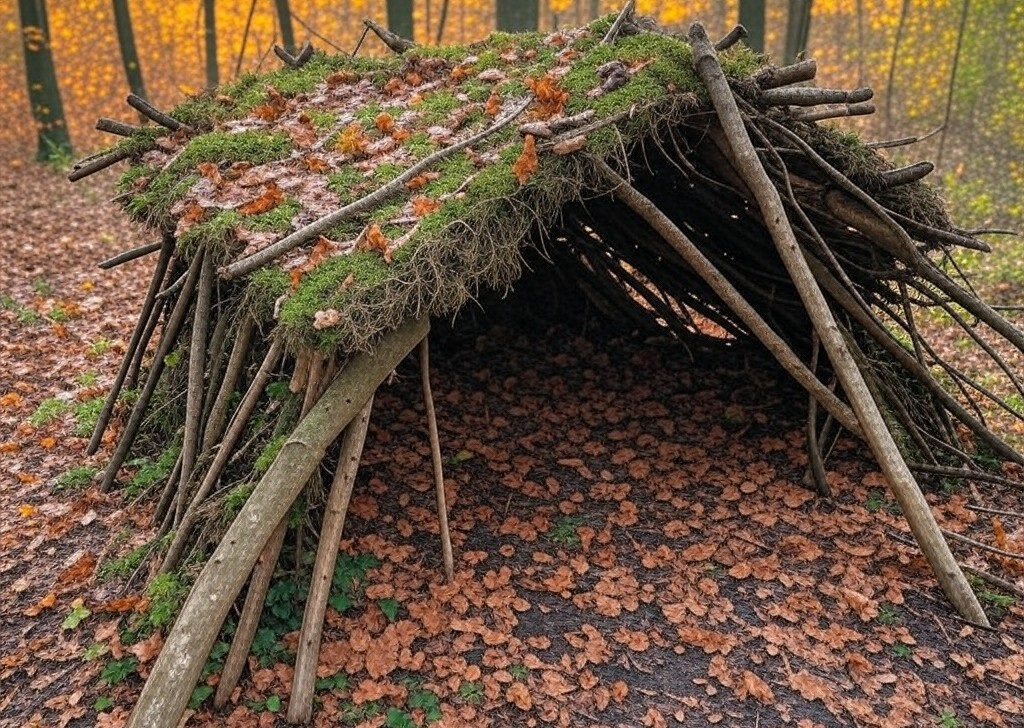 construire un abri naturel en cas d-urgence et bien choisir les matériaux