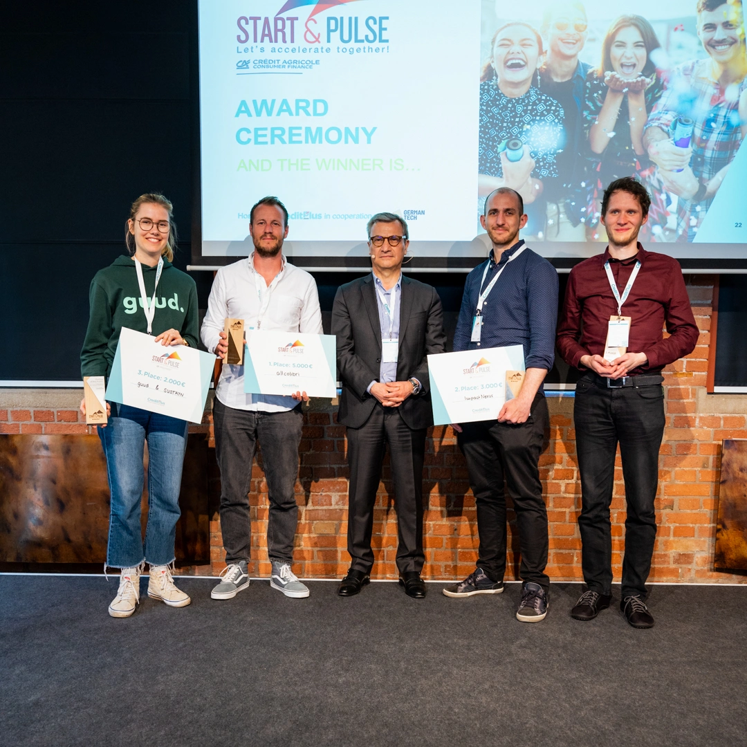 Creditplus Bank AG stellt Gewinner der Start & Pulse Startup Challenge 2023 vor