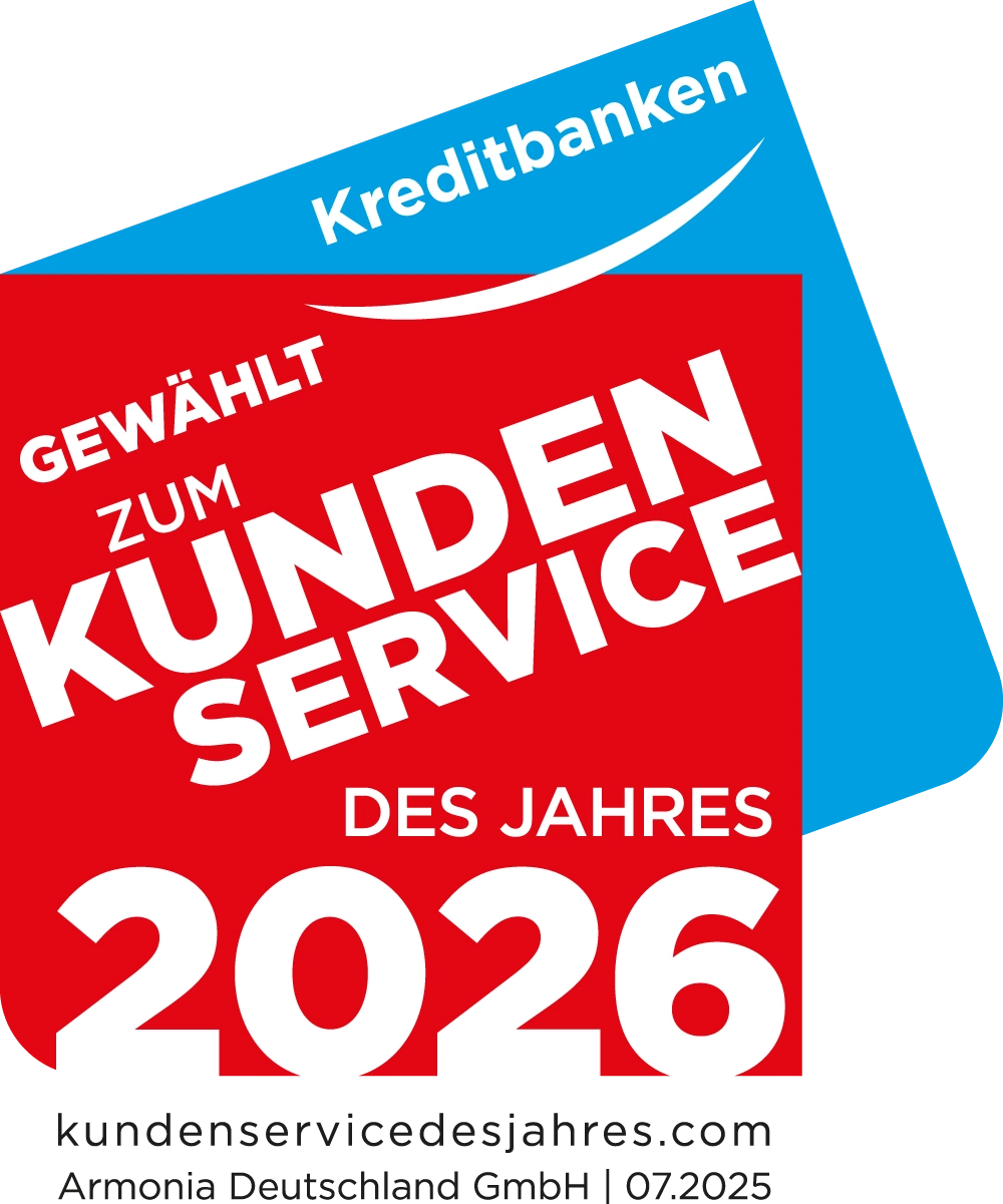 Gewählt zum Kundenservice des Jahres 2026 - gültig bis 05.11.2026 
