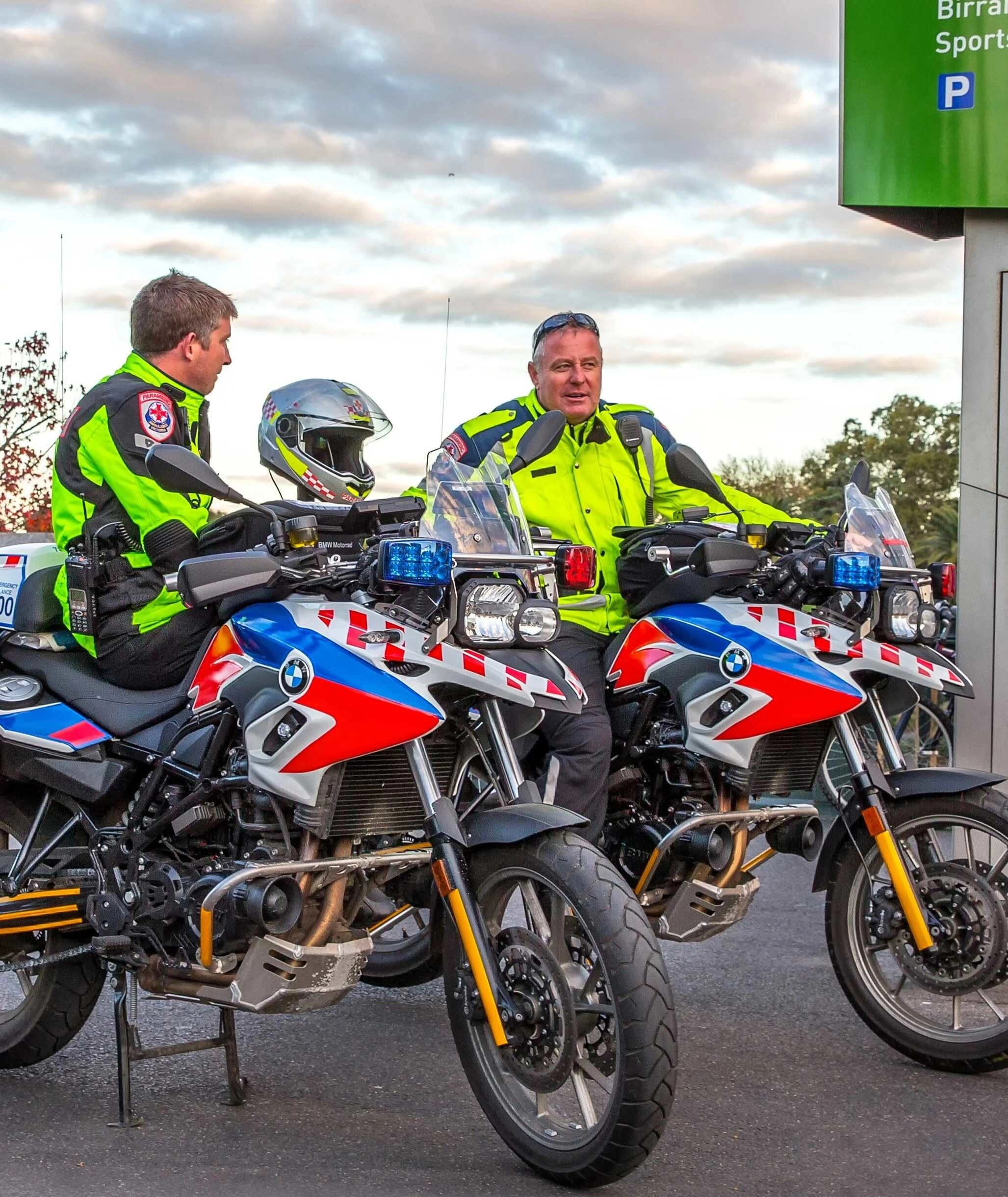 Ausstattung der Krad-Staffel - ein ehrenamtlicher Motorrad-Einsatzdienst 