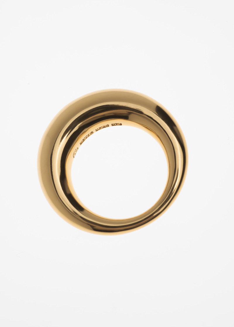 snake ring thick polished-gold p-2