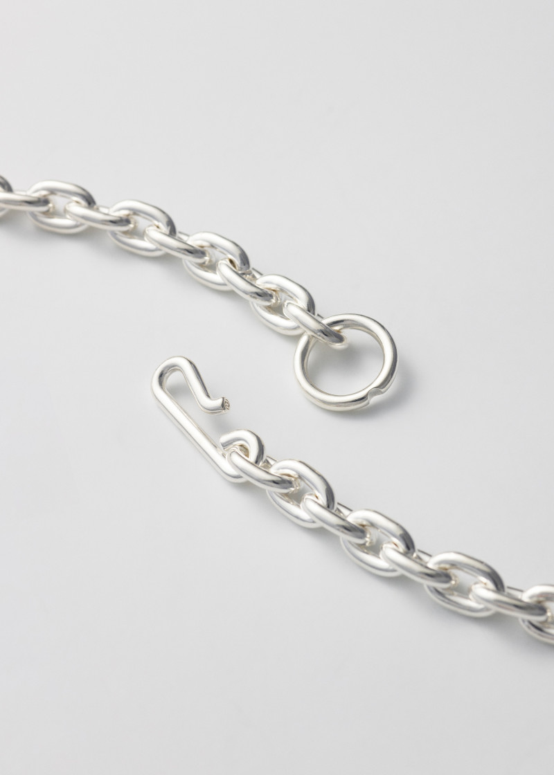 standard necklace thick polished silver p3