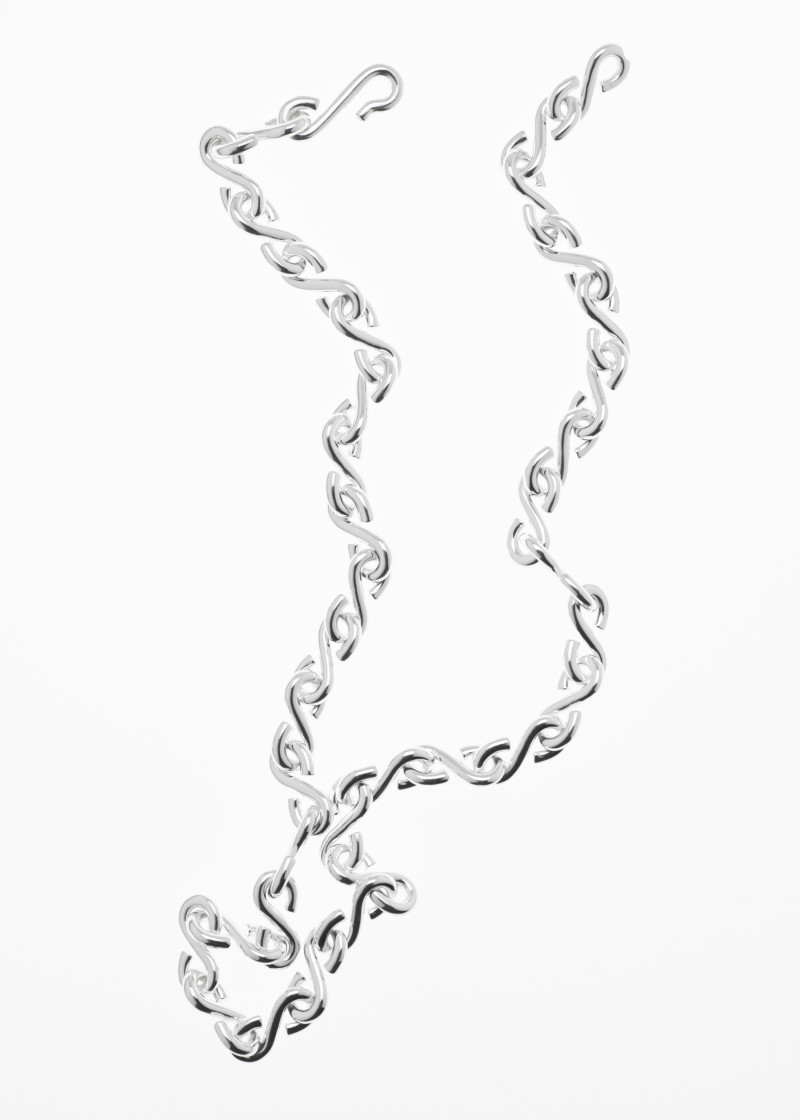 s necklace thin silver p-2