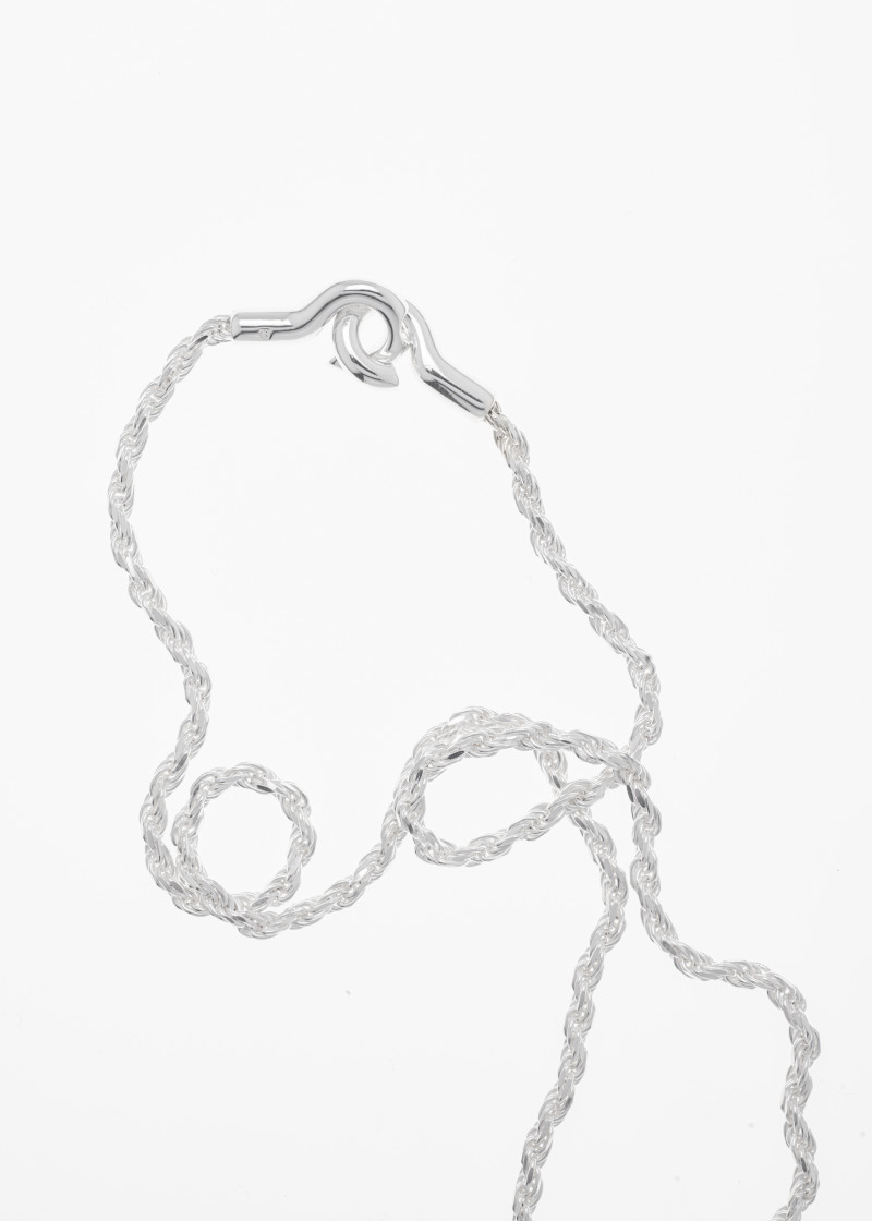 rope necklace thick silver p-2