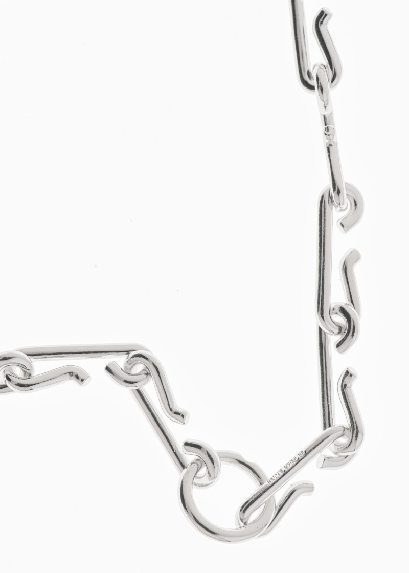 hook necklace polished silver p-3