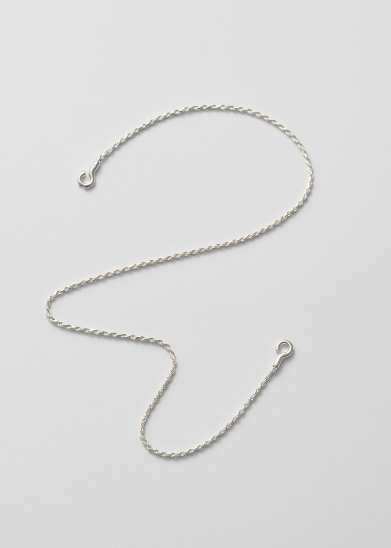 rope necklace thin polished silver p2