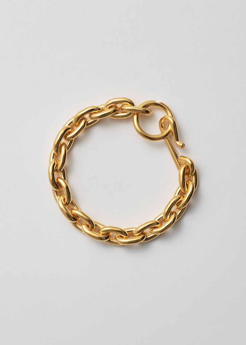 standard bracelet thick polished gold p1