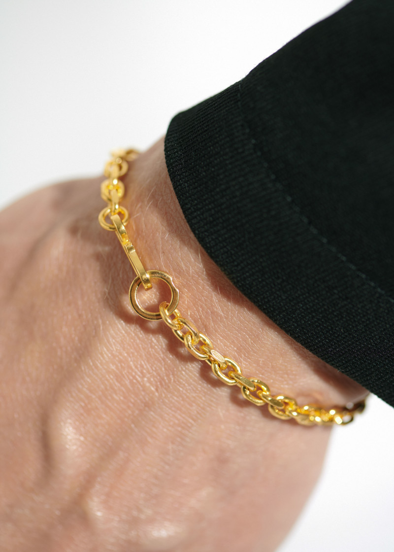 anchor bracelet gold l-2