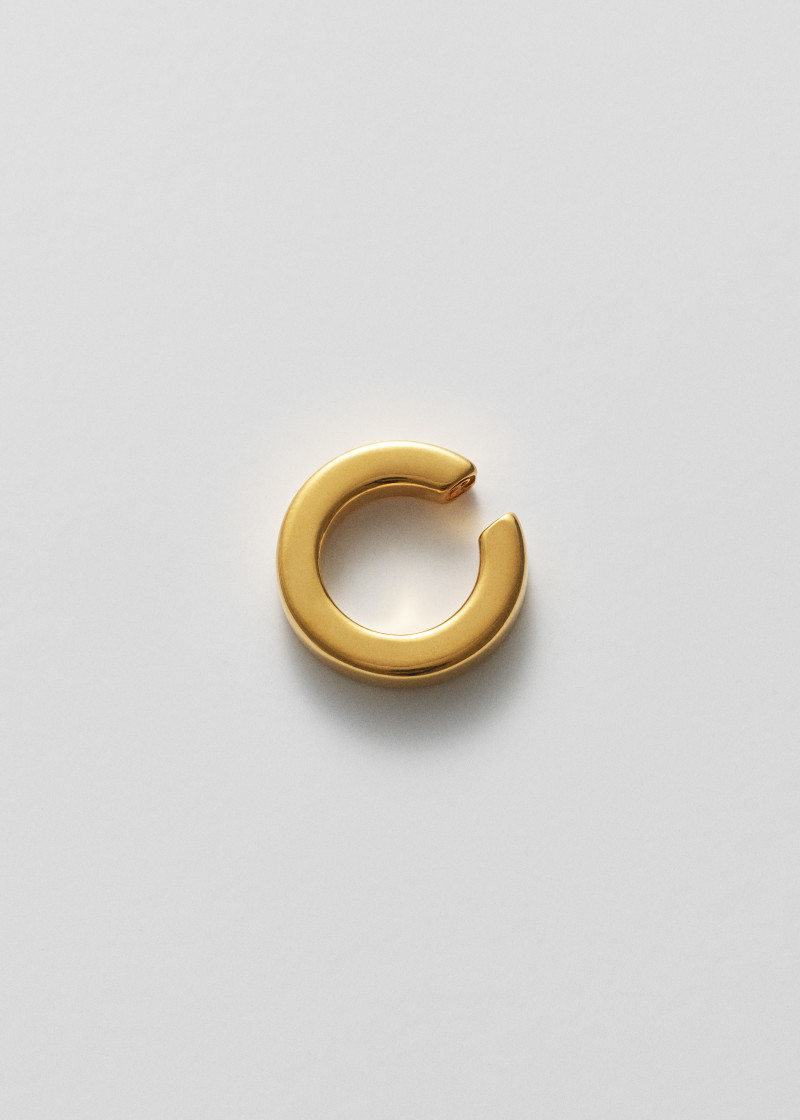 square ear cuff polished gold p1