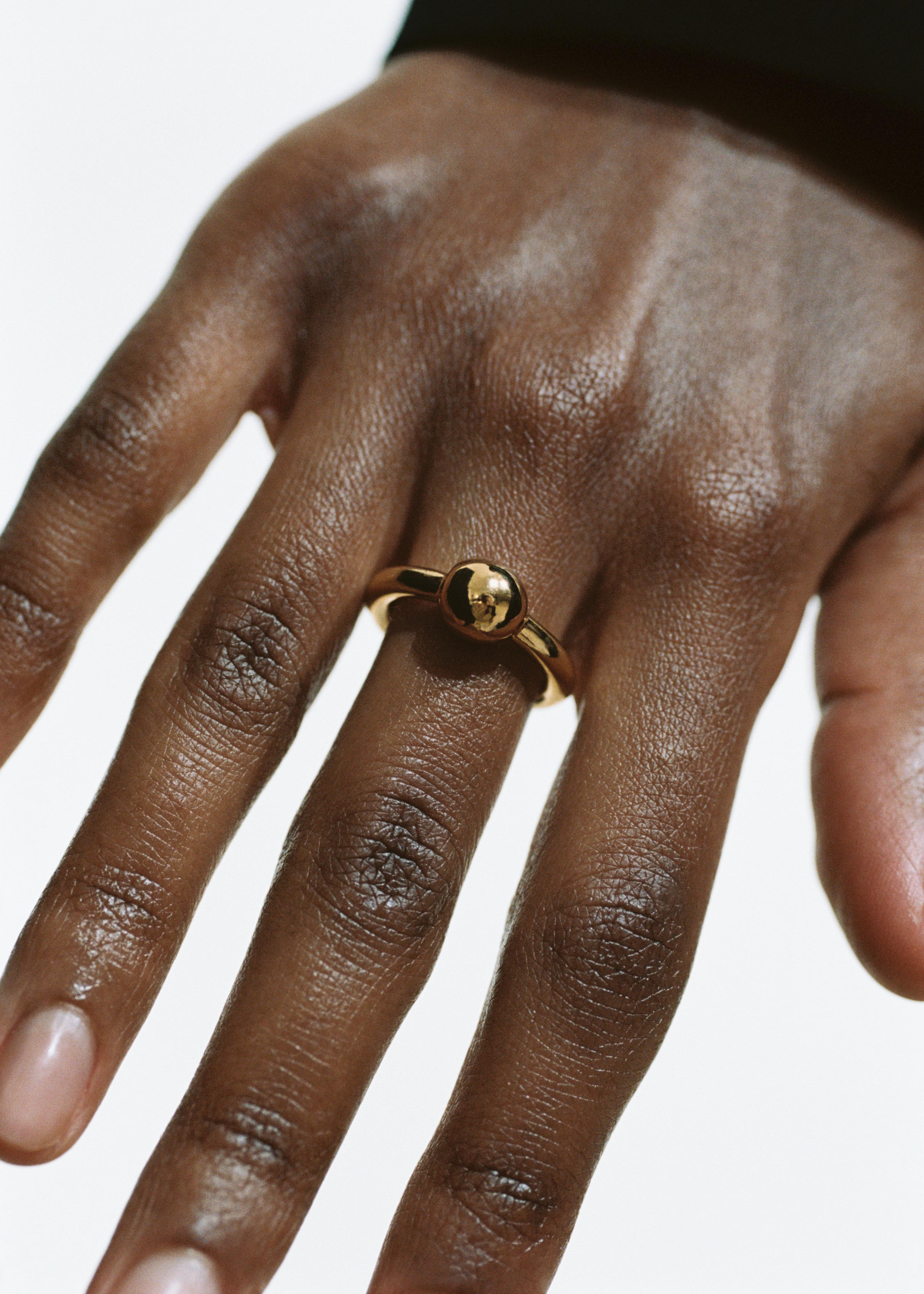 All Blues Snake ring thin
