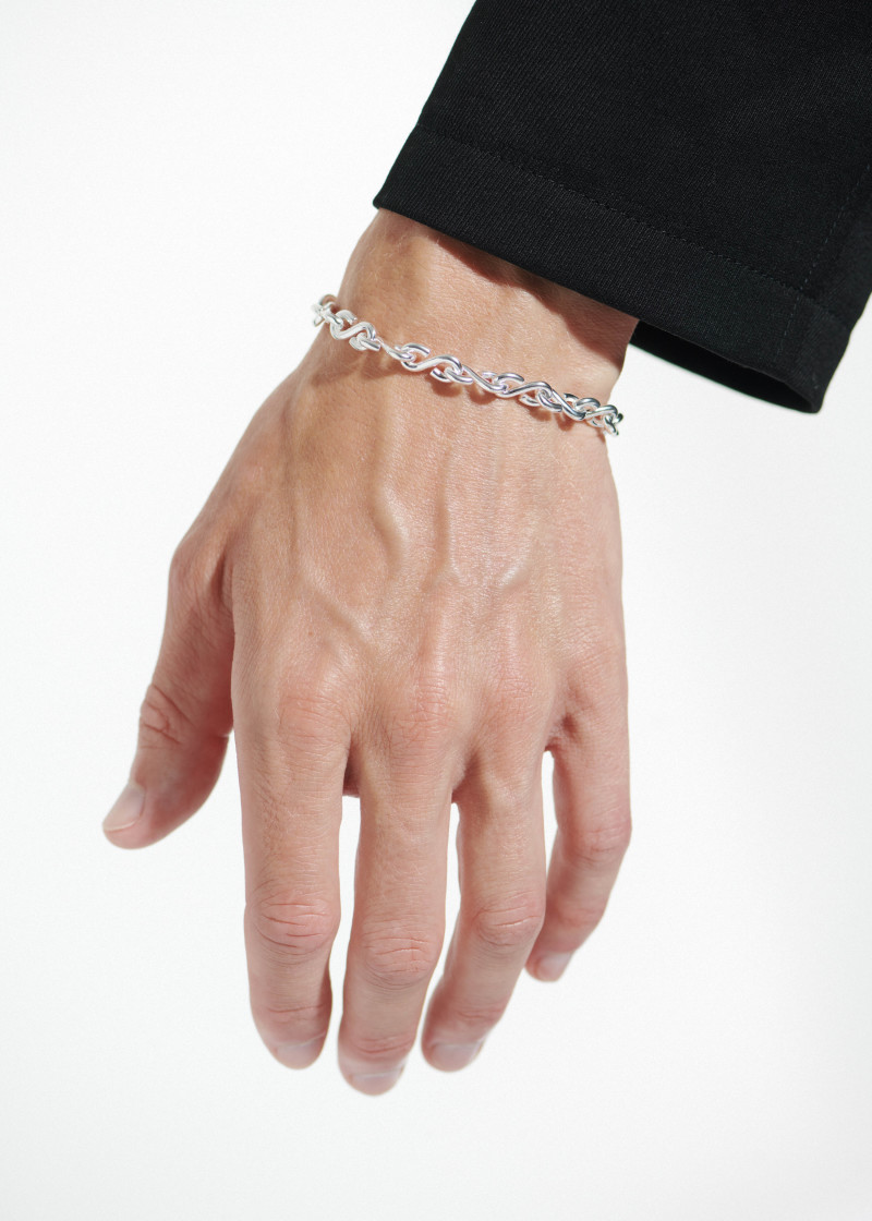 s bracelet thin silver l-1