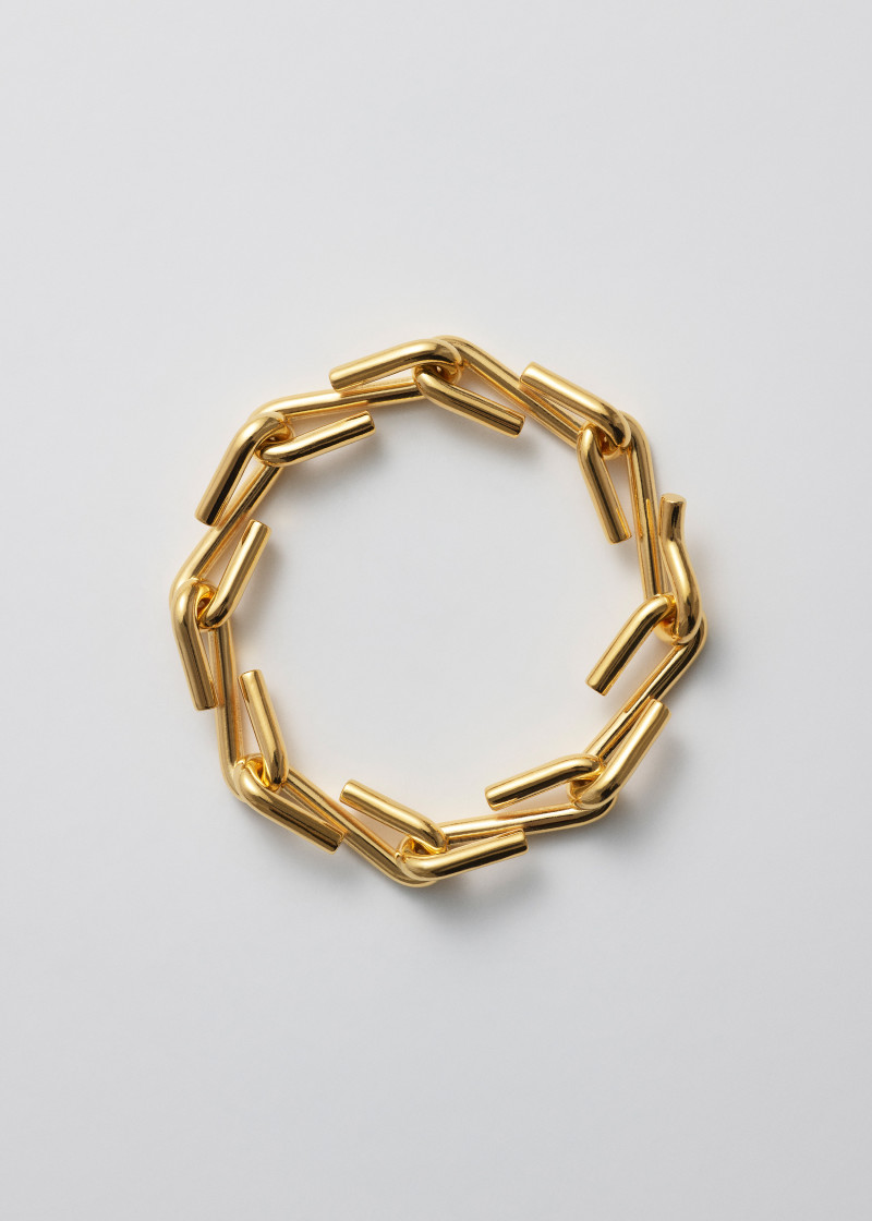 twist bracelet thick polished gold p1