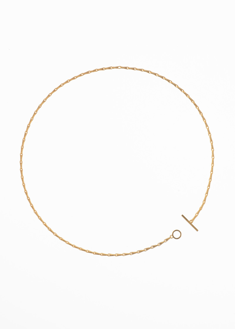 fold necklace polished gold p-1