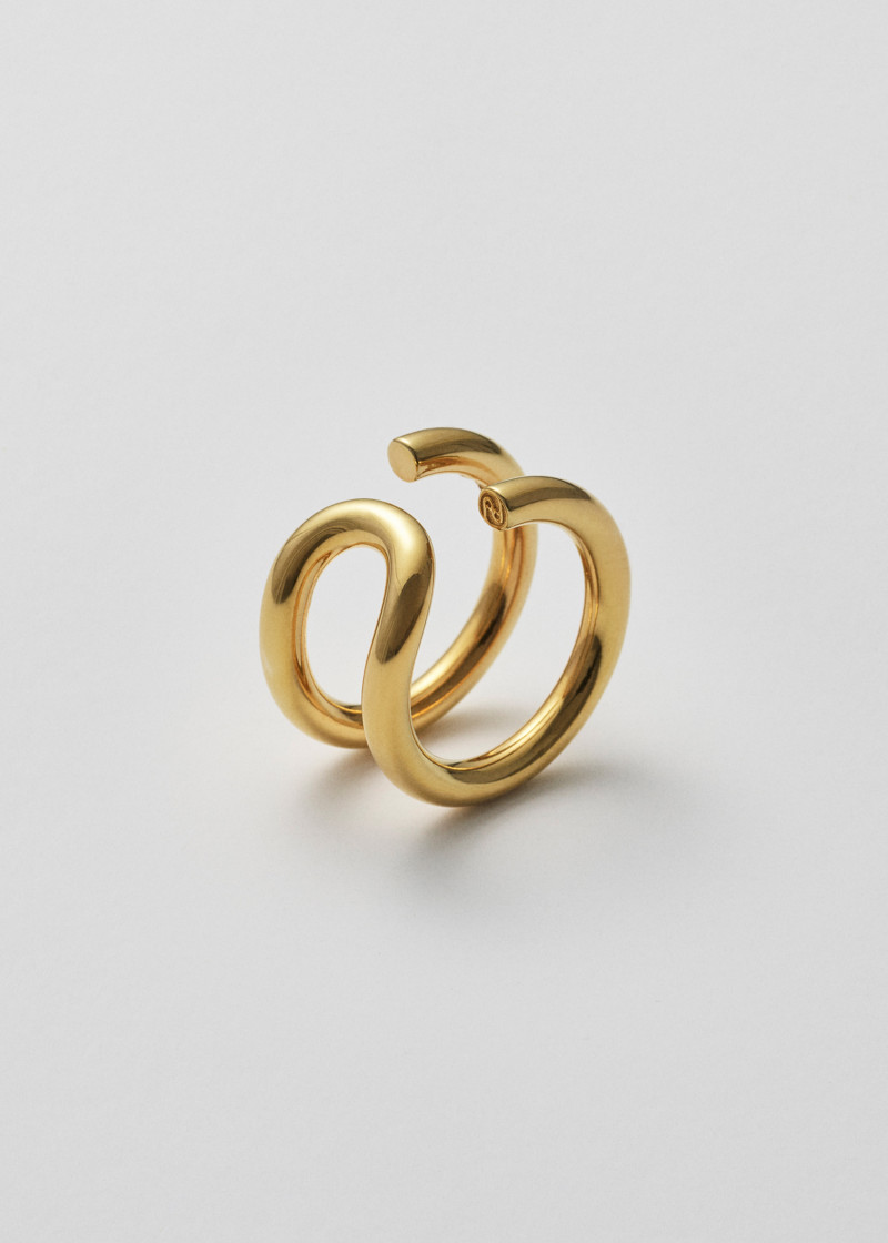 turn ring wide polished gold p2