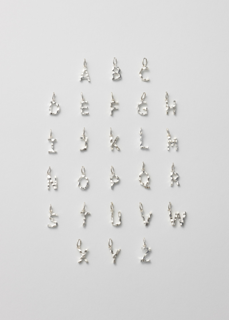 abc pendants carved silver p alphabeth