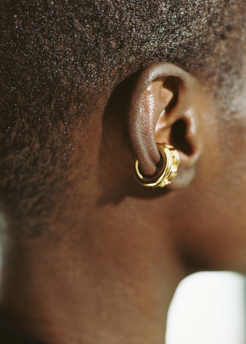 almost earcuff thin polished-gold l-2