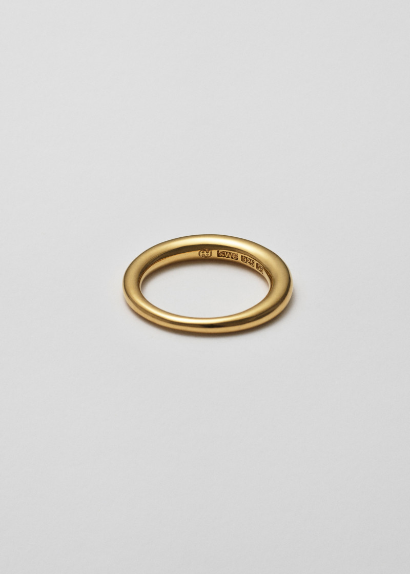 snake ring thin polished gold p2