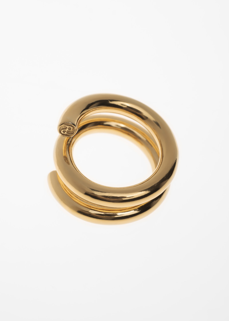 coil ring polished-gold p-1