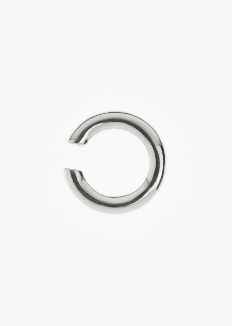 almost earcuff thin polished-silver p-1