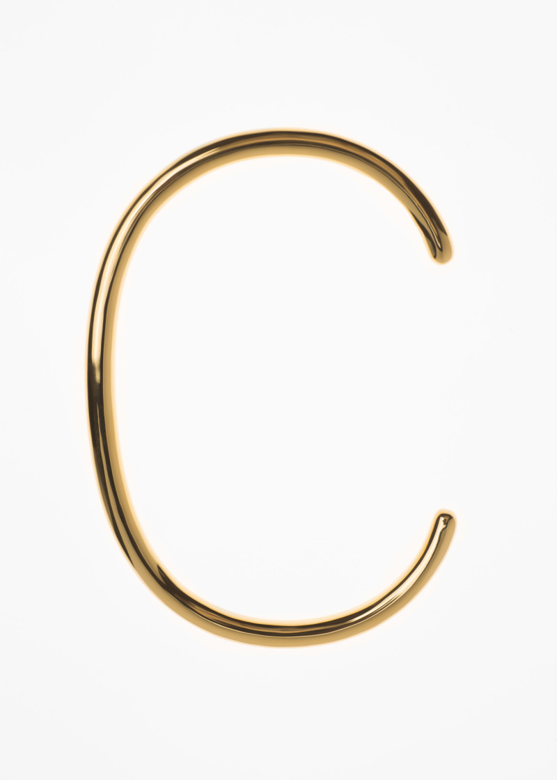 snake bracelet thin polished-gold p-1