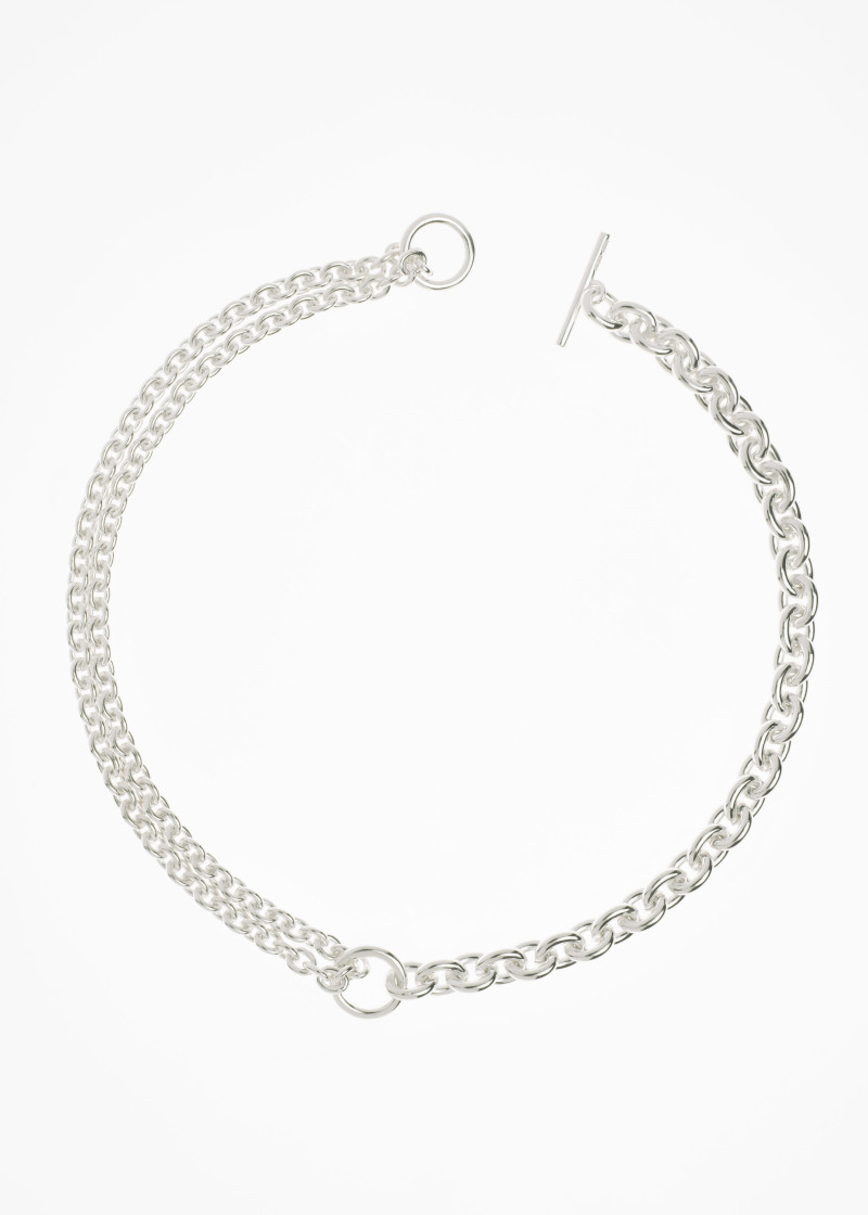 double necklace silver p-1