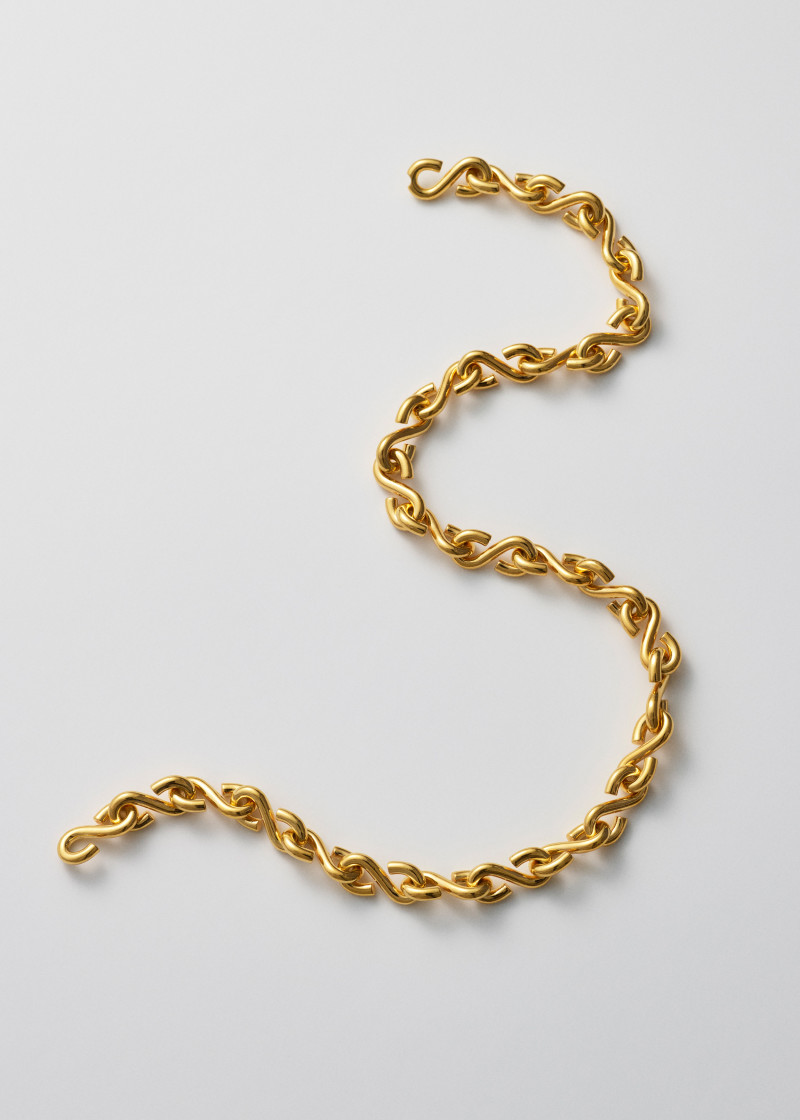 s necklace thick polished gold p2