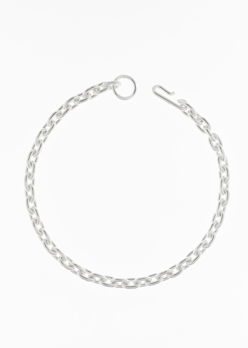 standard necklace thick polished-silver p-1
