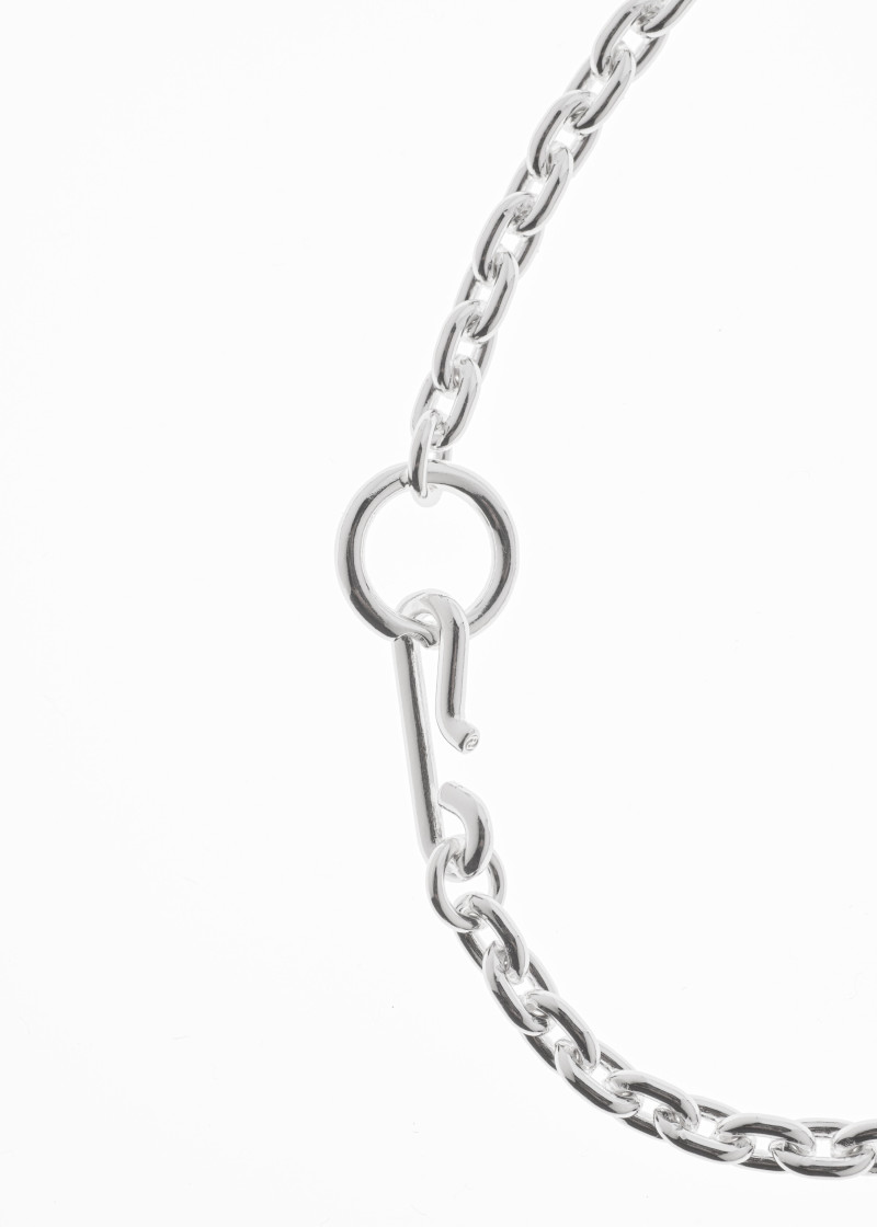standard necklace extra thin polished silver p-3