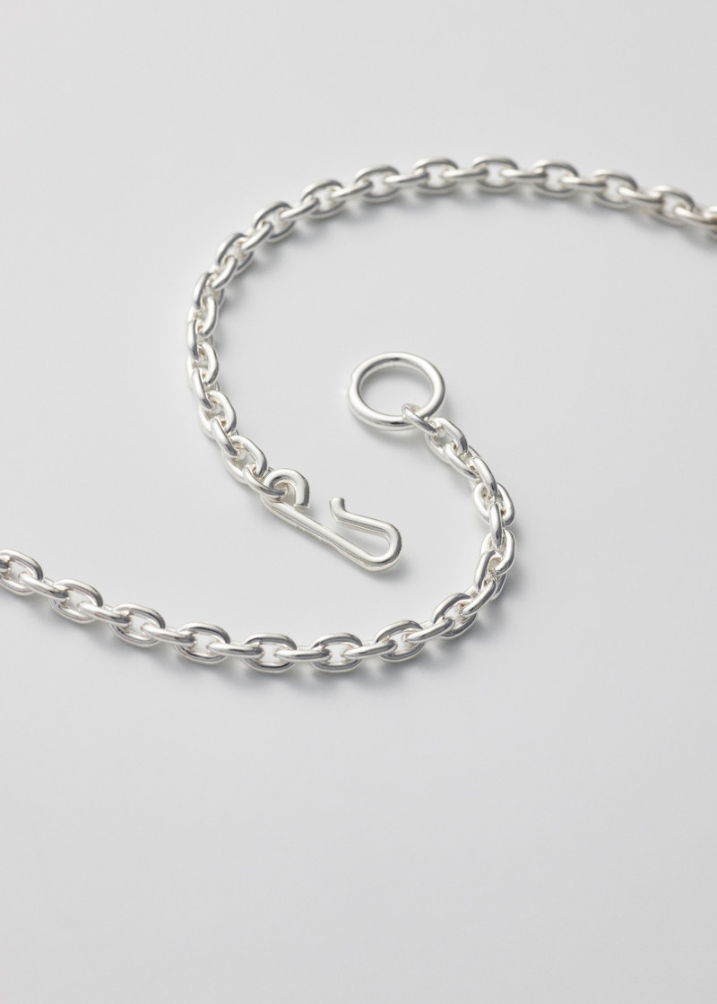 standard necklace extra thin polished silver p3