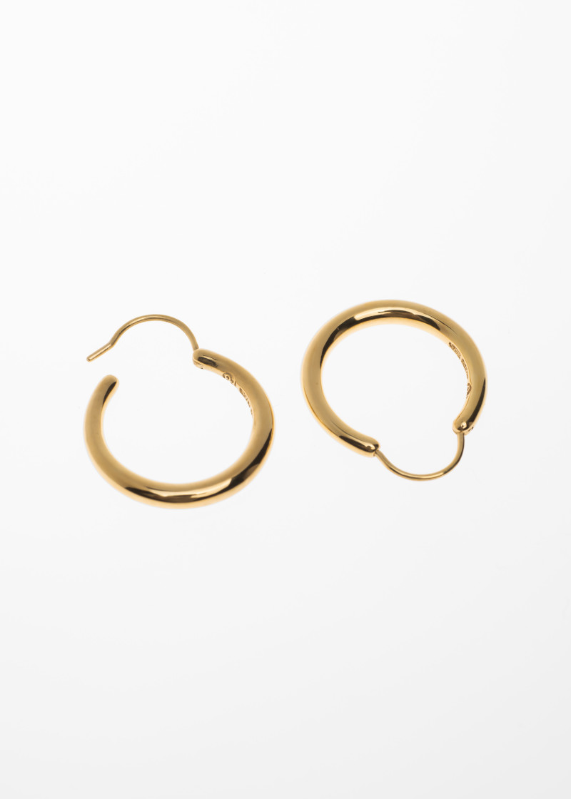 snake earrings small-thin polished-gold p-2