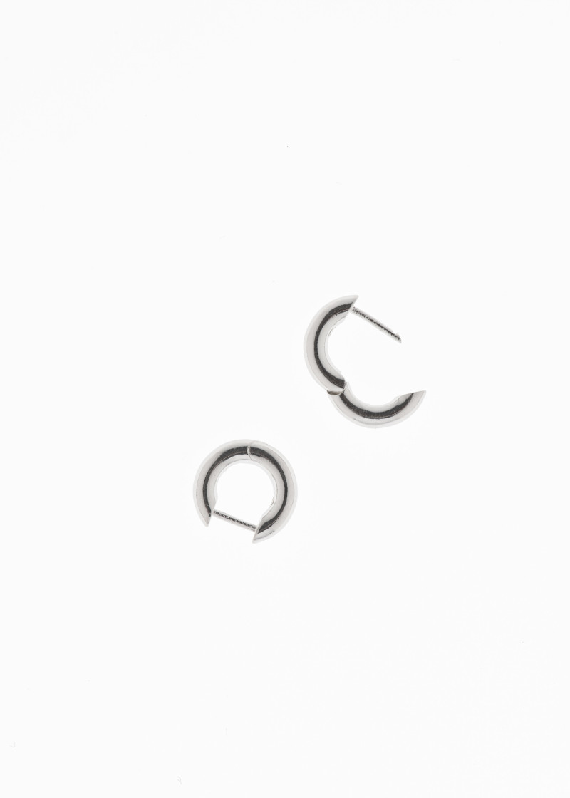 almost earrings extra small polished silver p-2