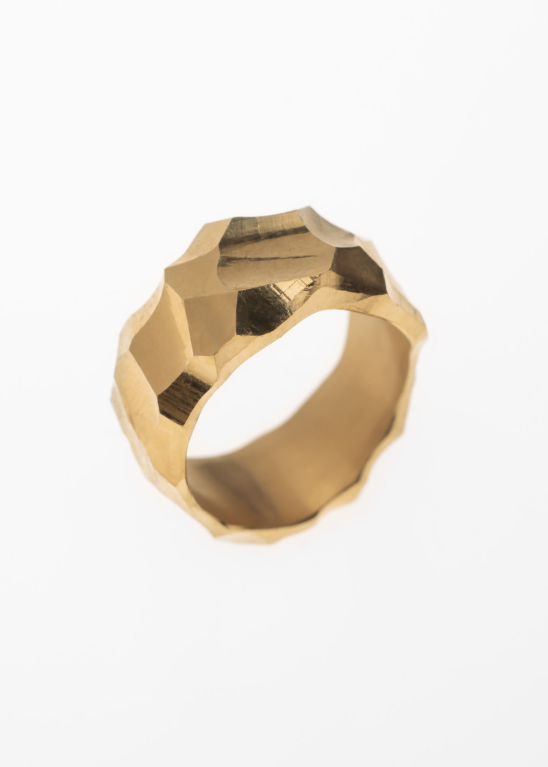 rauk ring narrow gold p-1