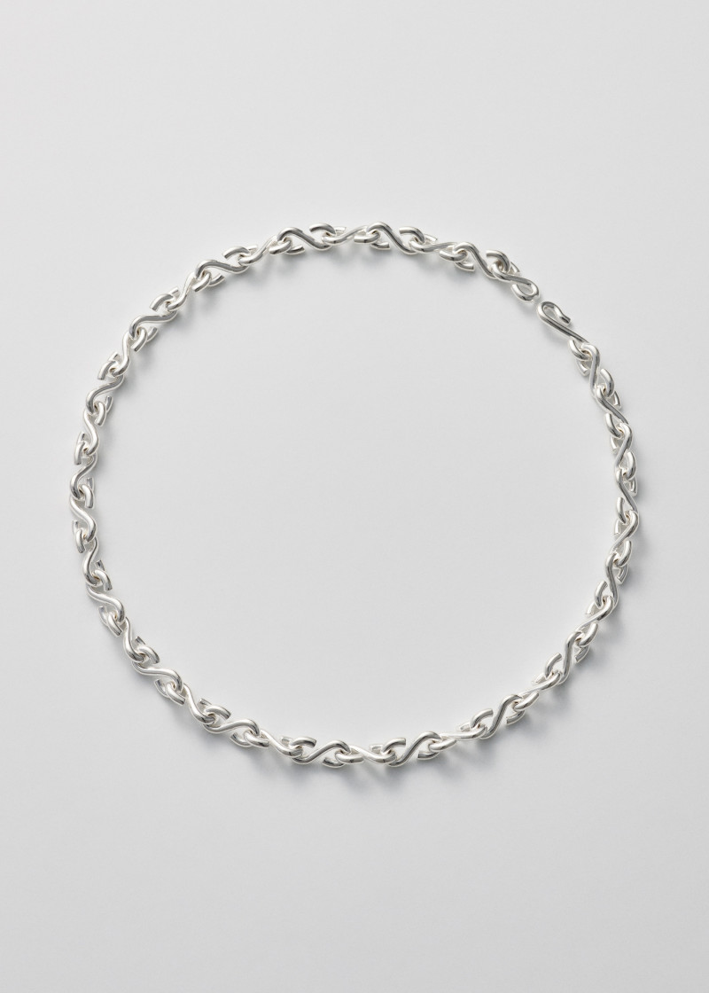 s necklace thin polished silver p1