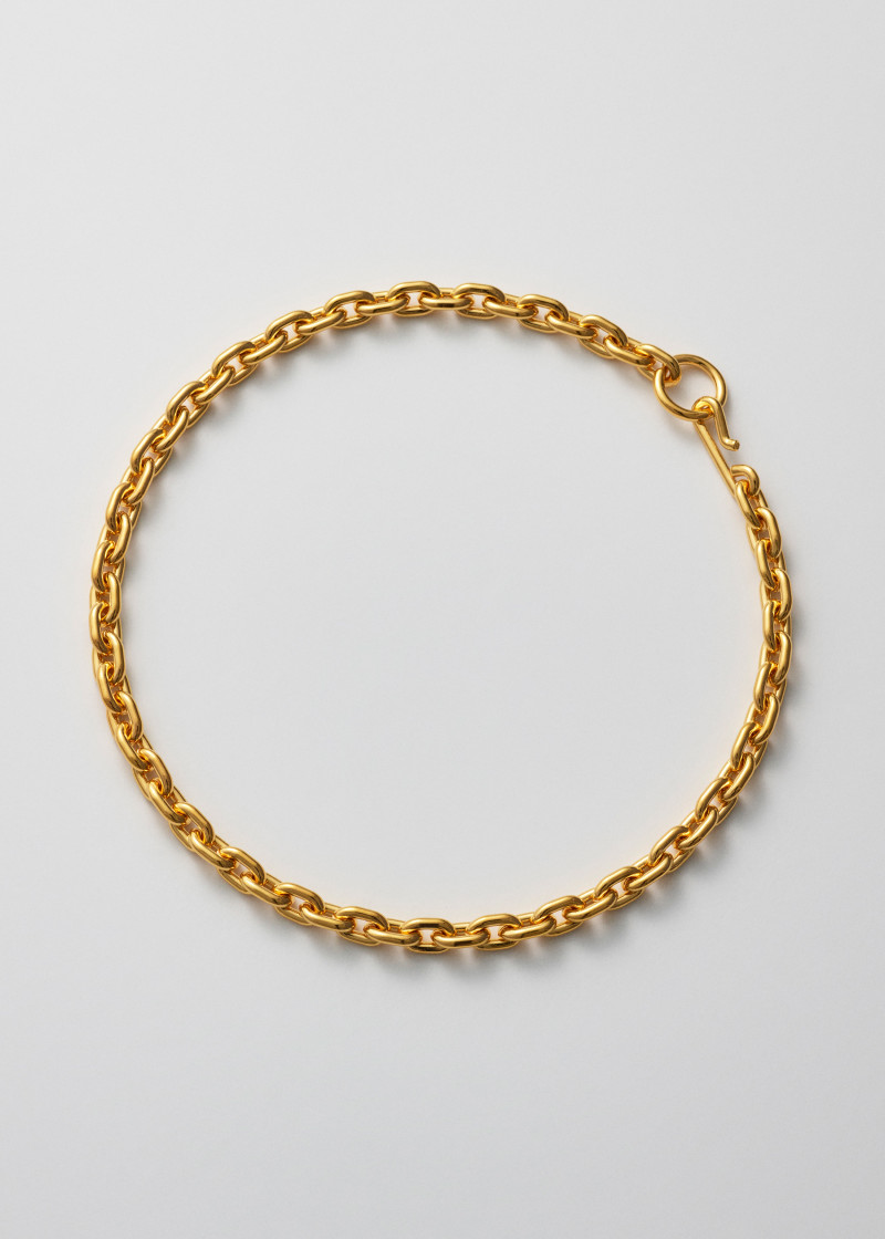 standard necklace mid polished gold p1