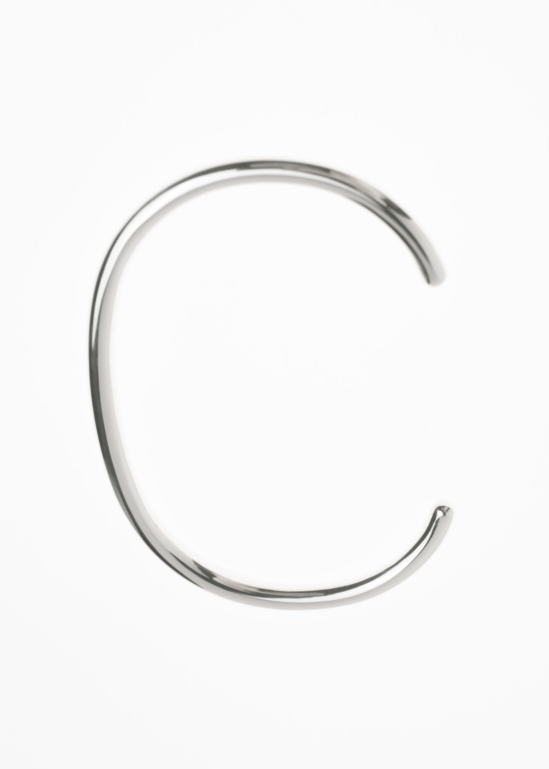 snake bracelet thin polished-silver p-1