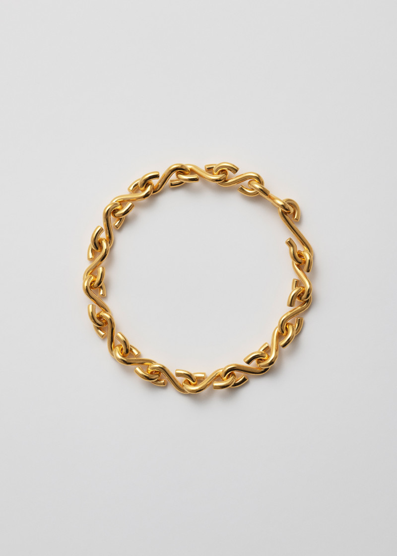 s bracelet thin polished gold p1