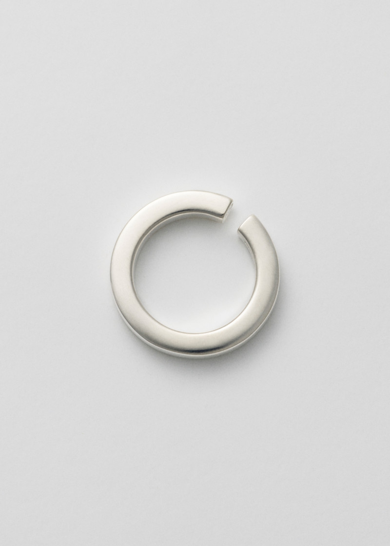 square ring thick polished silver p1