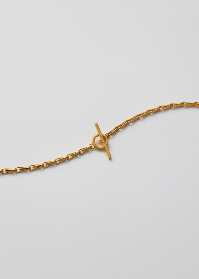 fold necklace polished gold p4