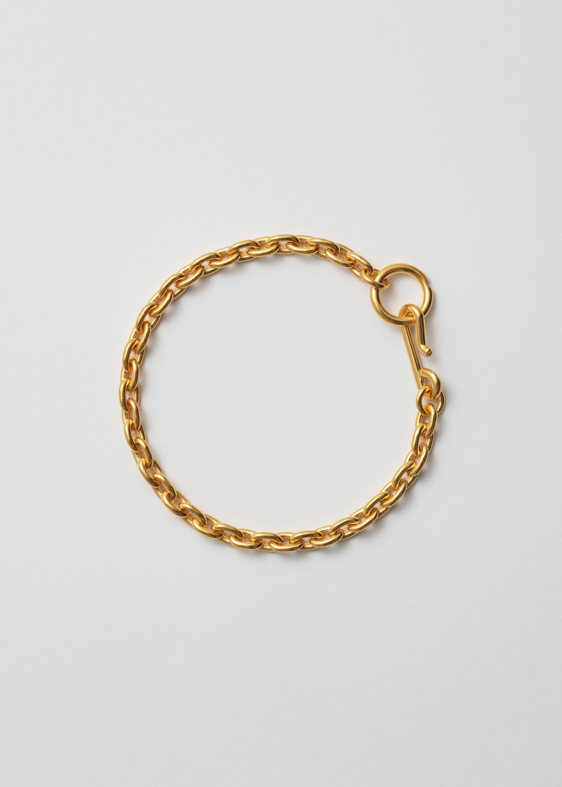 standard bracelet extra thin polished gold p1