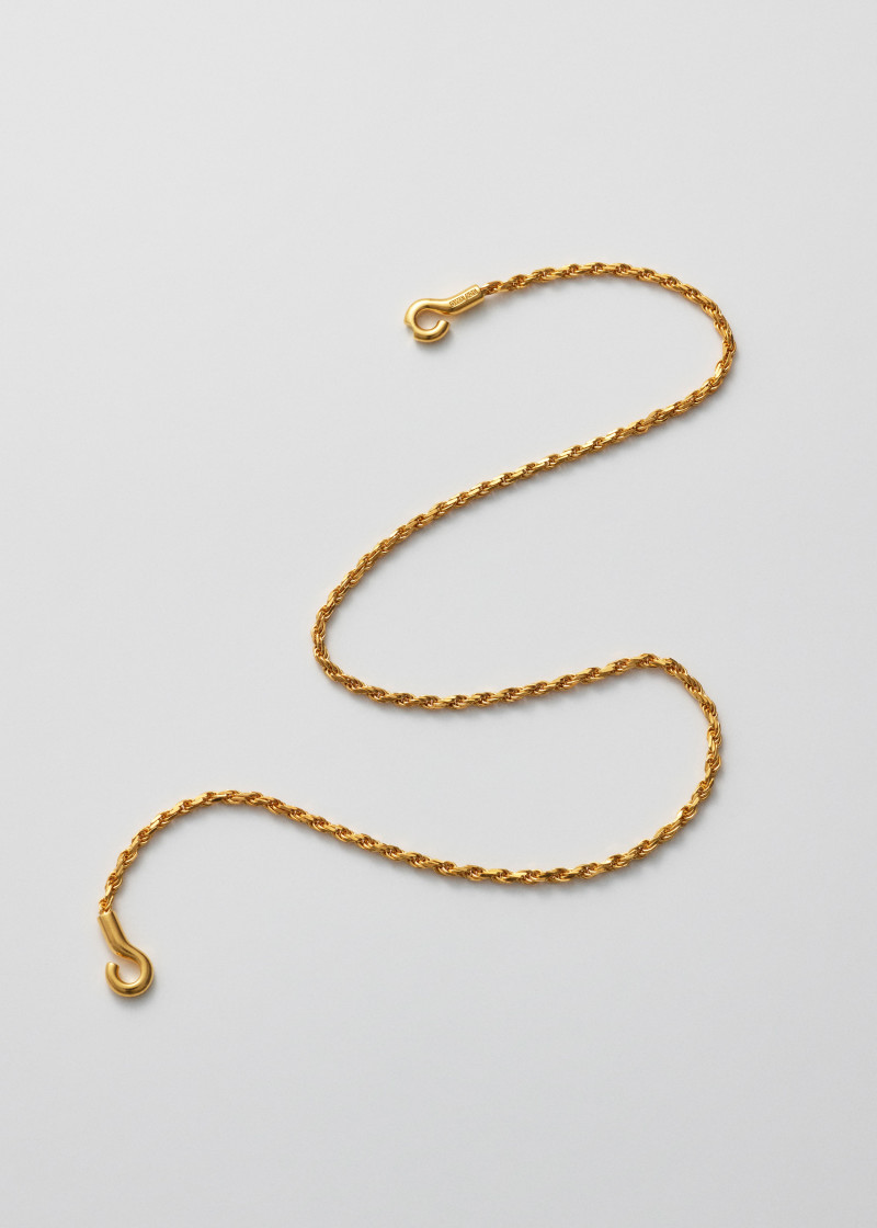 rope necklace thick polished gold p2