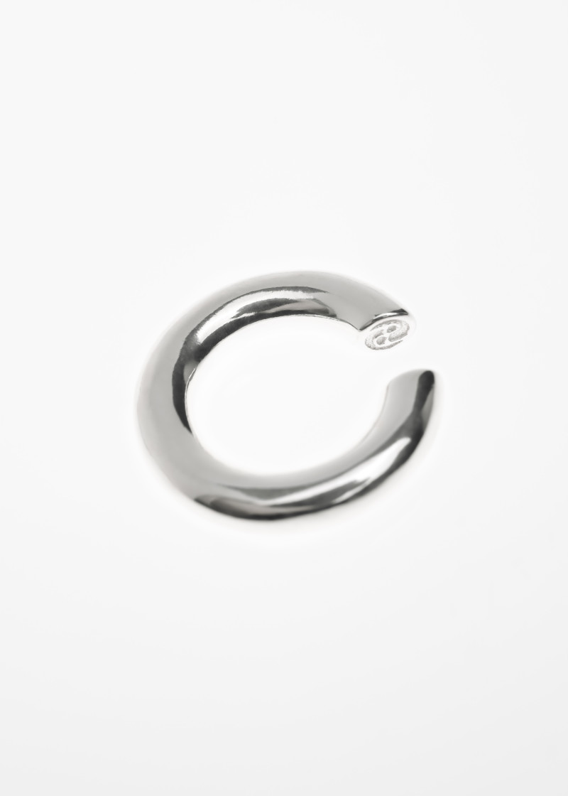 almost earcuff thin polished-silver p-2