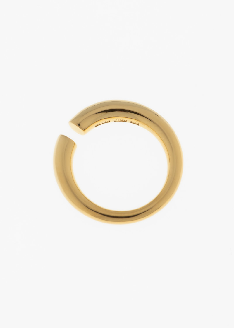 snake ring thin cut gold p-1
