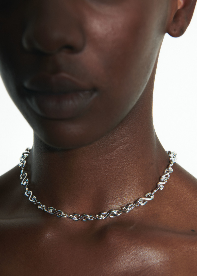 s necklace thin silver l-3