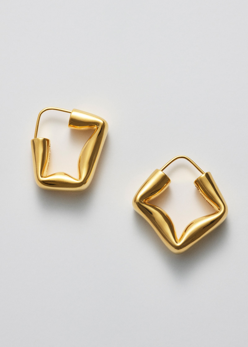 straw earrings polished gold p1