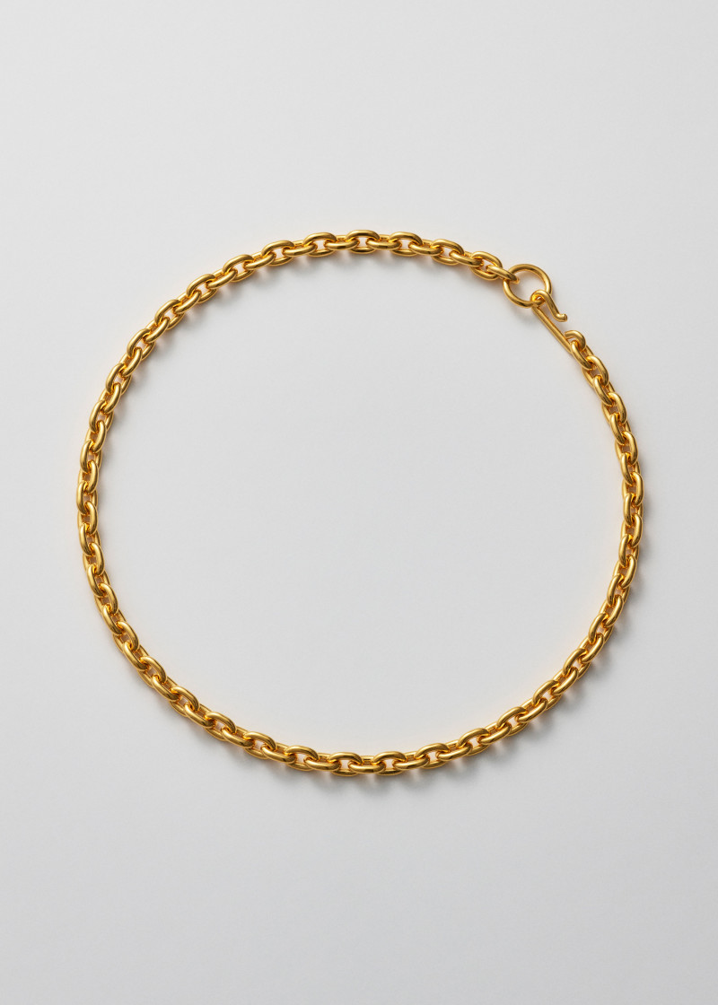 standard necklace thin polished gold p1